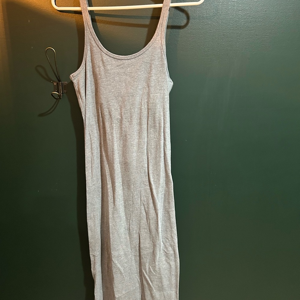 Gray Tank Midi Dress